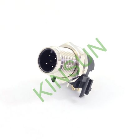 کانکتور مرد 5 پین THT کدگذاری شده A M12 90°